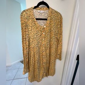 O’Neill Yellow Long Sleeve Dress